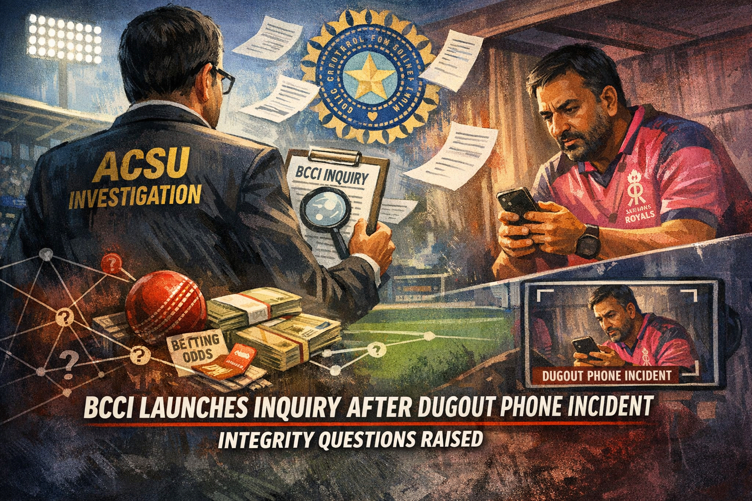 BCCI Launches Formal Inquiry After Dugout Phone Incident Raises Integrity Questions